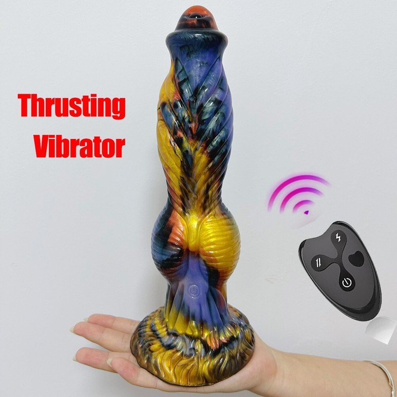 Huge Dragon Multispeed Thrusting Dildo Vibrator G-Spot Sex Toys for Women Remote gallery