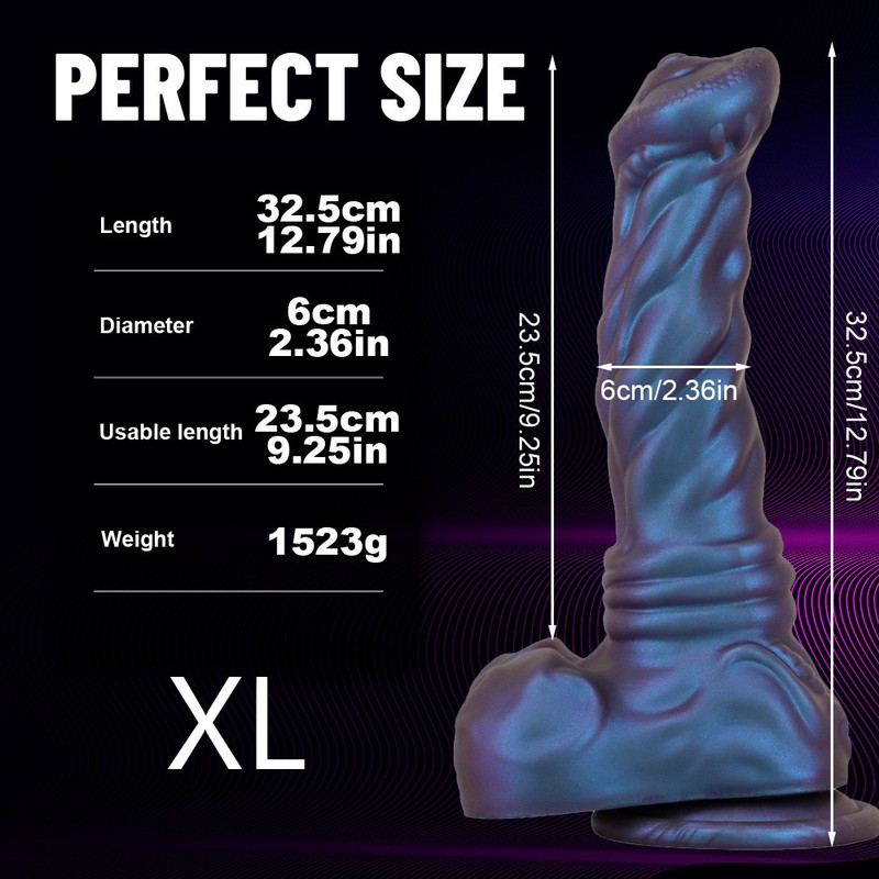 4 Sizes Dildo Realistic Suction Cup Huge Penis Thick Dong Anal Sex Toy for Women