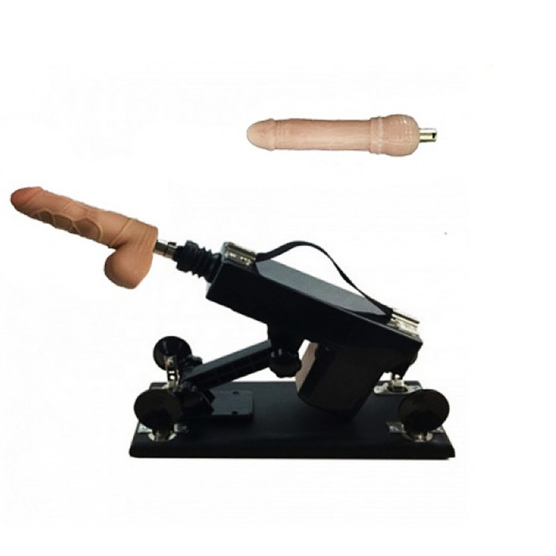 Female Masturbation Sex Machine Gun with 2PCS Big Dildo Accessories for Women