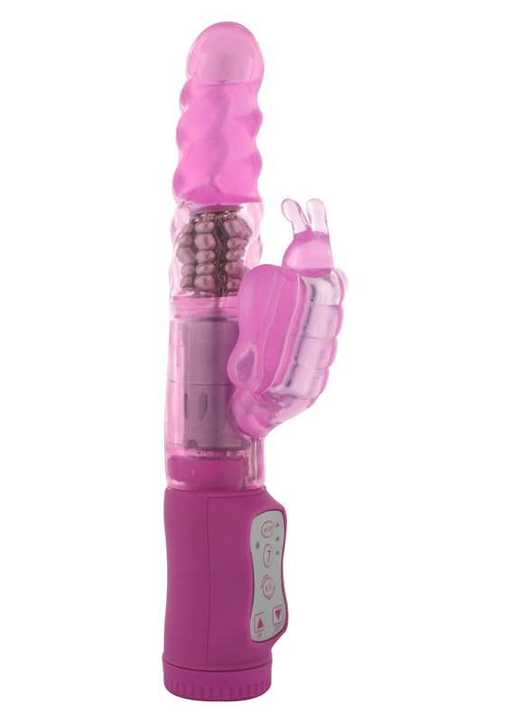 Seven Creations Butterfly Rotating Rabbit Vibrator with Clitoral Stimulator gallery