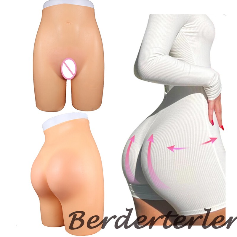 Silicone Hip Enhancer Pants Realistic Buttock Enhancement Fake Vagina Panty