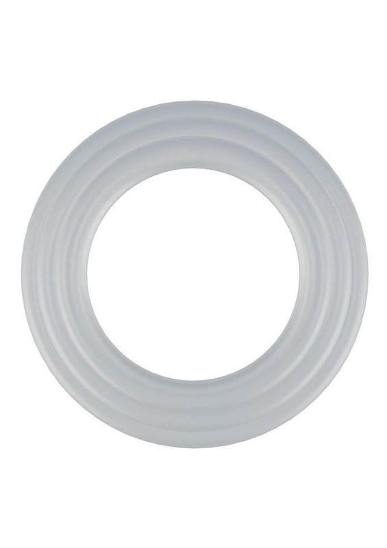 Rock Solid Tri-Pack Silicone Gasket Cock Ring - White gallery