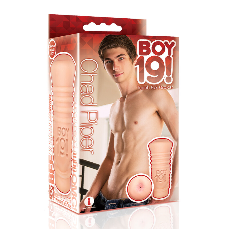 Boy 19! Teen Twink Ass Anal Stroker Chad Piper male masturbator Sleeve Sex Toy