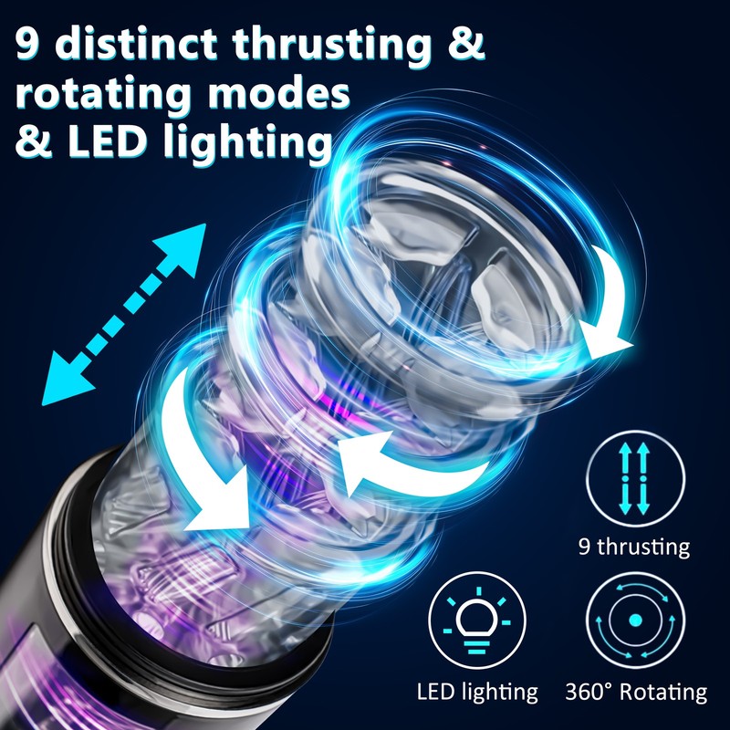 Sex Machine Blowjob Automatic Male Masturbaters Thrusting Rotation Cup Sex Toys gallery