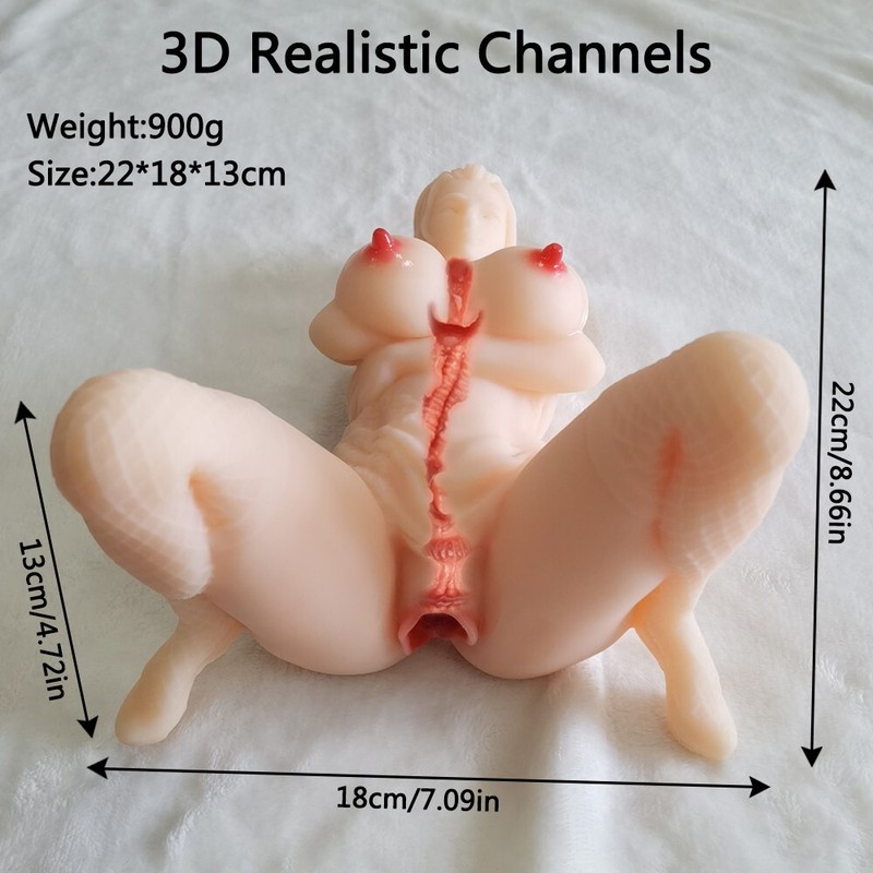 Male Masturbator Pocket Pussy Anime Sexy Figure Action Figure PVC Doll Sex Toy