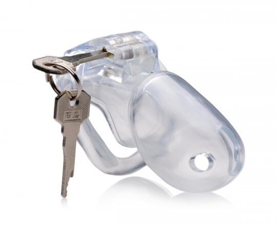 Clear Captor Chastity Cock Cage Small Bondage BDSM CBT S&M BDS&M Penis Balls Tor