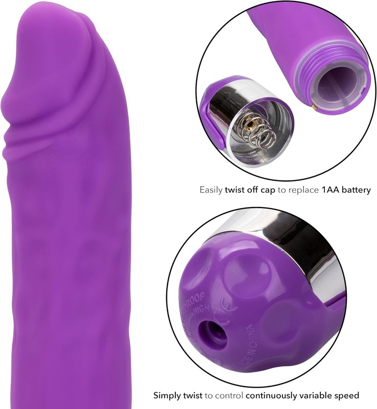 CalExotics Shane's World Silicone Buddy,Waterproof Sex Toys for Couples - Purple gallery