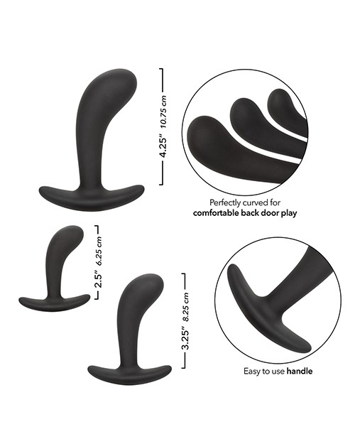 Silicone Anal Training Prostate Kit - Black gallery