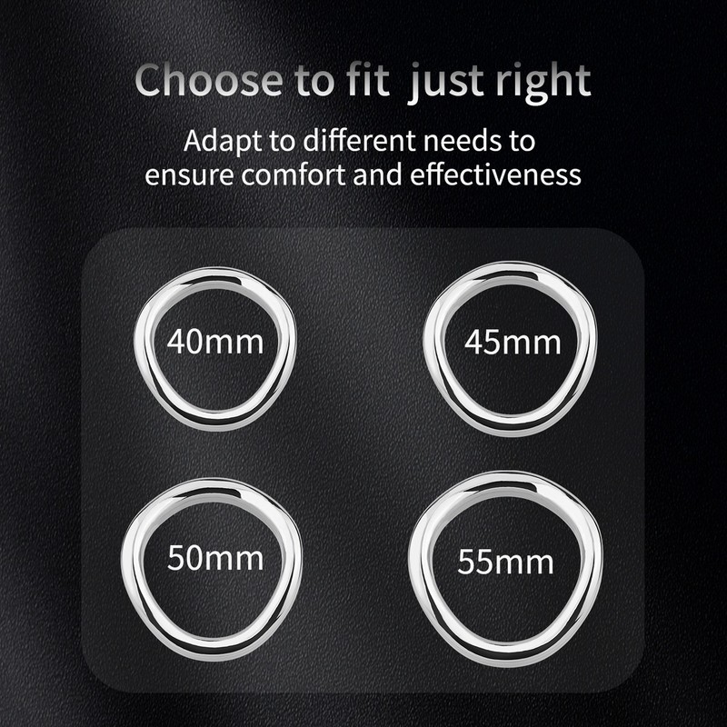 Stainless Steel Penis Ring Curved Cock Glans Ring for Male Ejaculation Delay Toy gallery