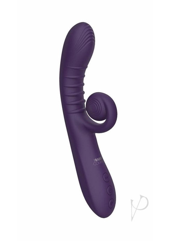 The Rabbit Company The Rolling Rabbit Rechargeable Silicone Vibrator - Purple gallery