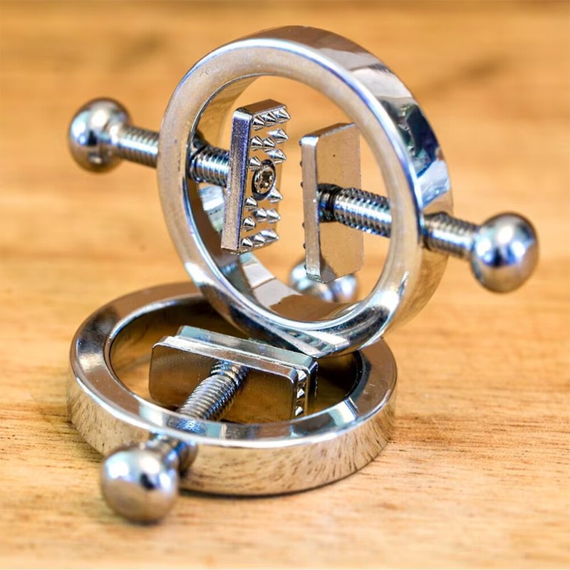 2PCS Nipple Clips Adjustable Clamps Slave Torture Sex Toys for Women Men Game SM