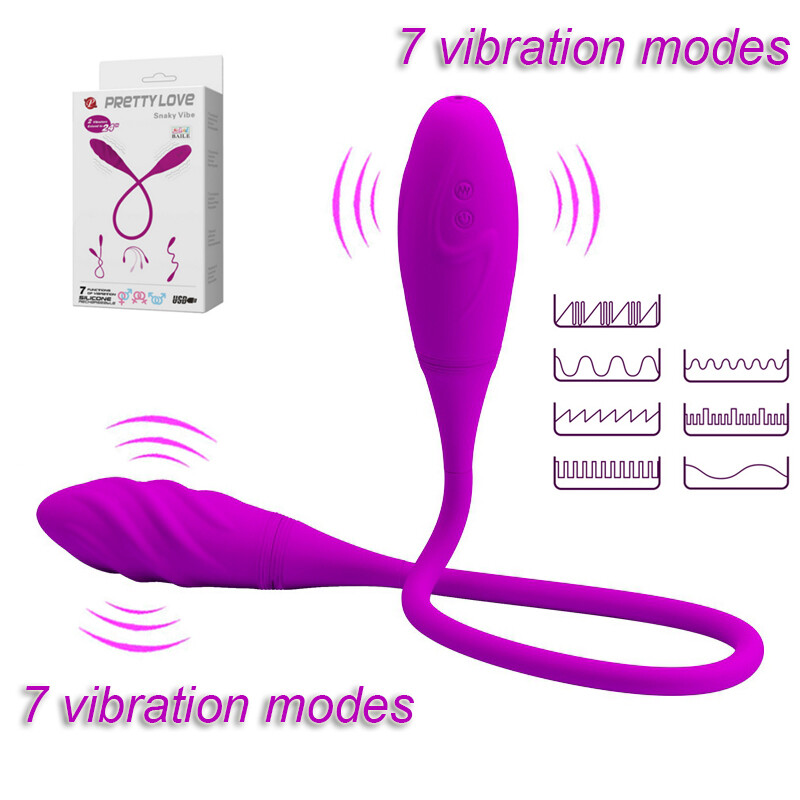 Wireless Double Penetration Egg Vibrator Clit Anal Vagina Plug Sex Toy for Women