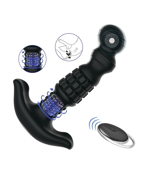 Pineapple Man Vibrating Prostate Massager - Black gallery