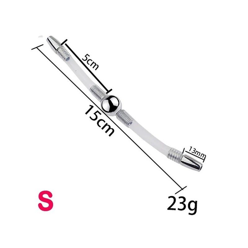 Male Flexible Urethral Penis Plug Silicone Dilator Prostate Massages BDSM Tools
