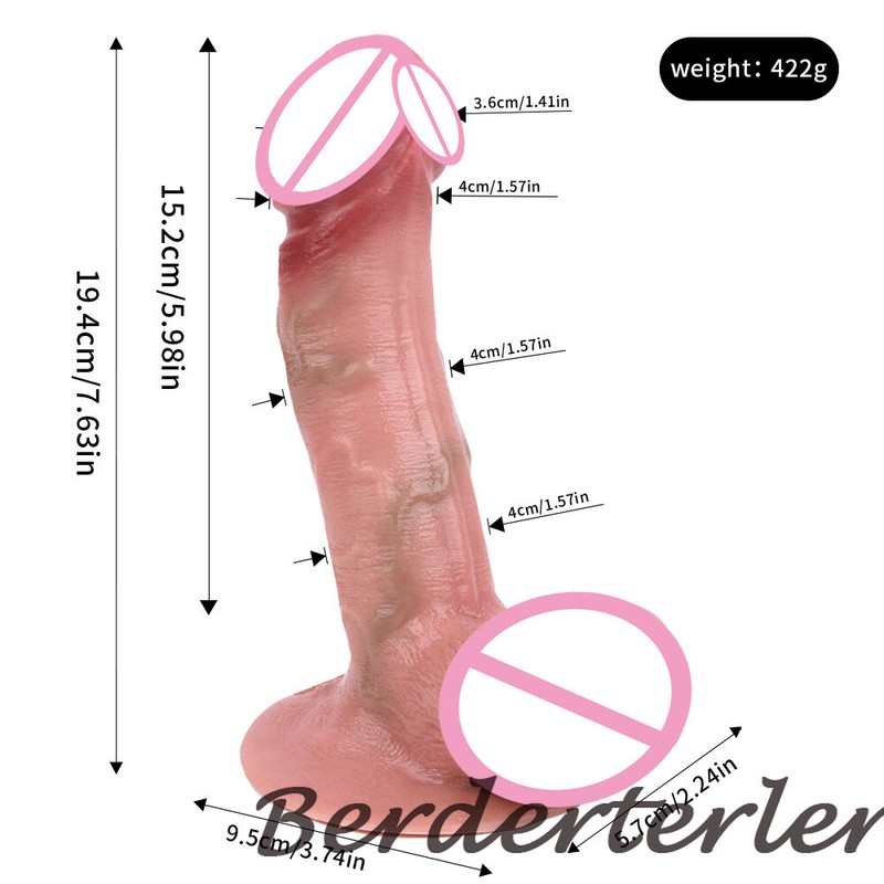 Lifelike S shape Penis Realistic Silicone Dildo with Sucker Skin Touch Sex Toys gallery