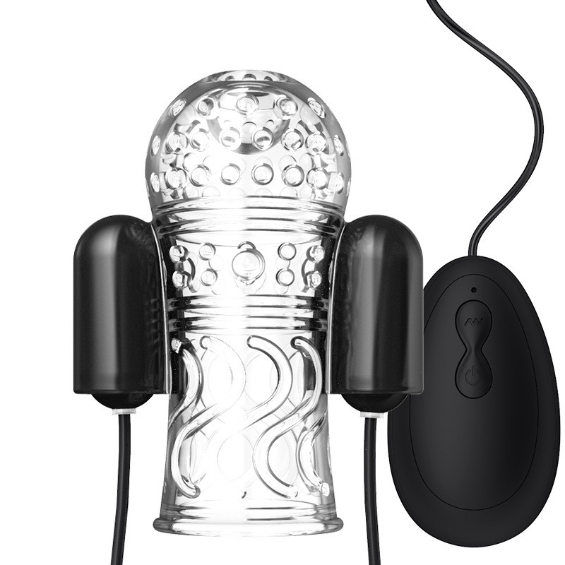 Vibrating Cock Penis Head Teaser Vibrator Masturbator Stroker Glans Trainer SM