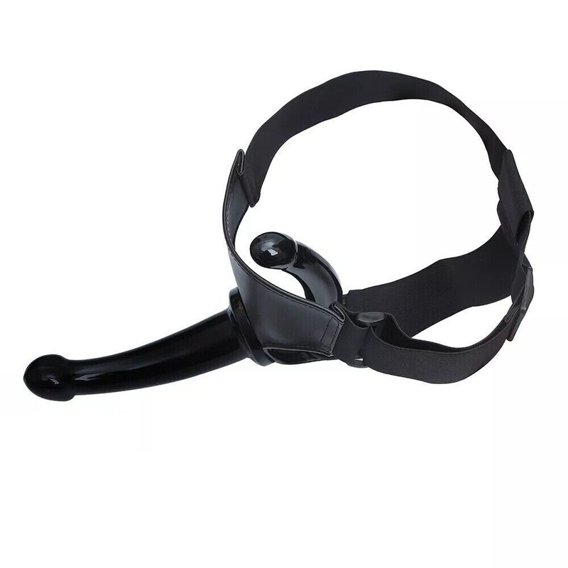 Double Dildo Strap-On Harness Panty Adjustable Belt Lesbian Women G Spot Sex Toy