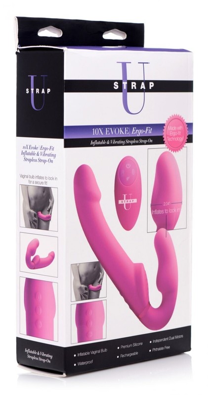 World First Remote Control Inflatable Vibrating Silicone Ergo Fit Strapless & On gallery