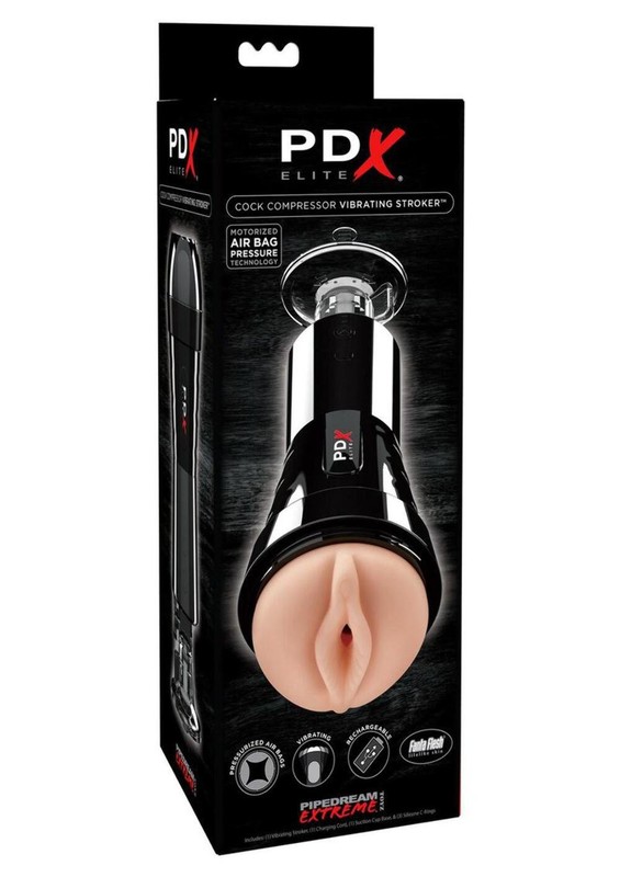 PDX Elite Cock Compressor Vibrating Rechargeable Masturbator gallery