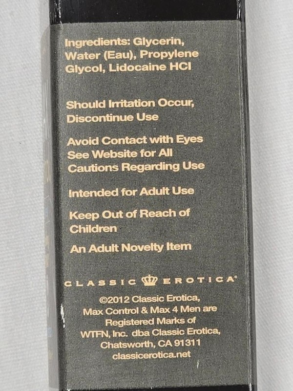 Max Control Male Sex Prolong Spray, Unscented, 1 Fl Oz Spray Bottle - NEW! gallery