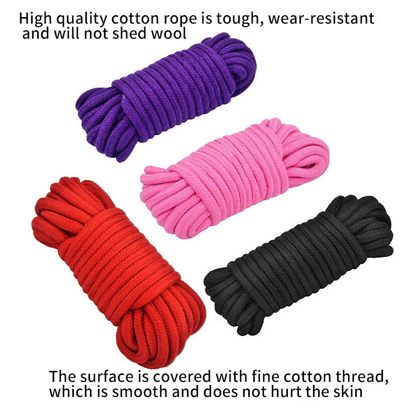3pack Soft Cotton Rope 10m/33ft BDSM Bondage Shibari Restraint Binding Roleplay gallery
