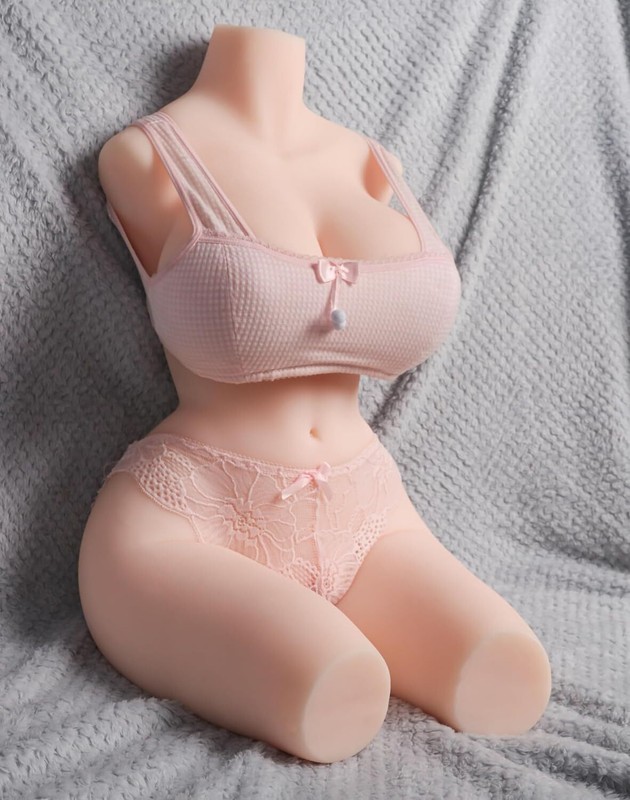 3in1 Life Size Sex Torso Doll with Realistic Big Boobs Texture Vagina Tight Anus