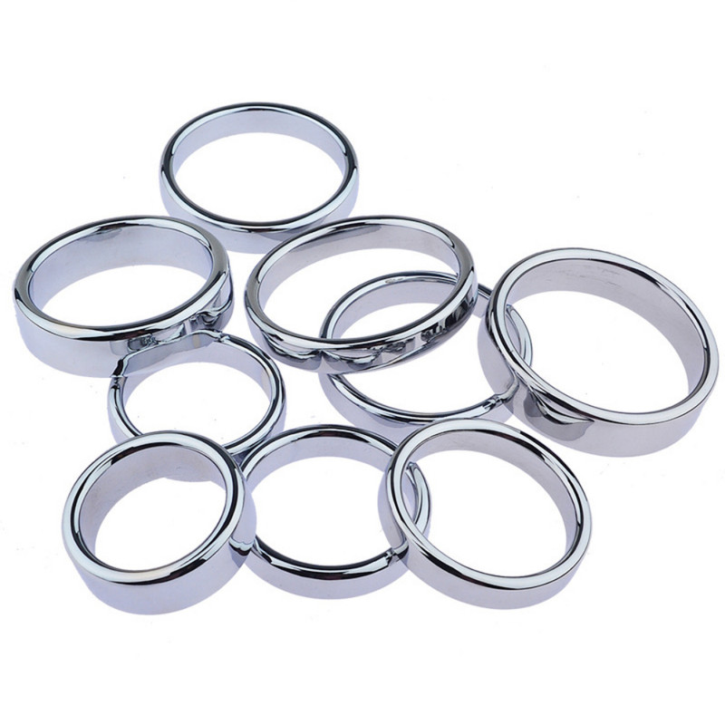 Male Penis Ring Stainless Steel Cock Ring Male Sex Toys For Stronger Erection gallery