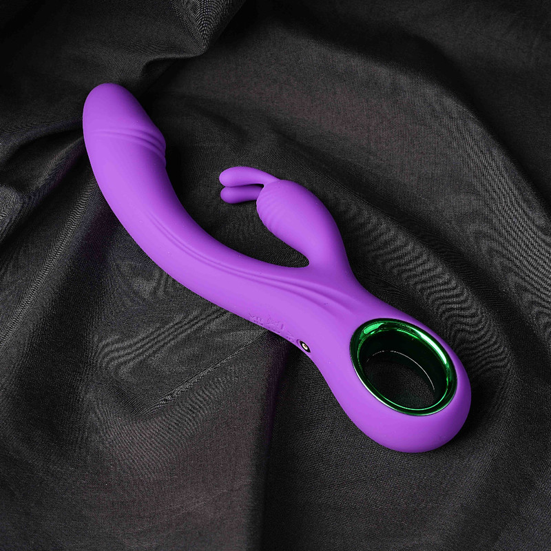 2in1 Rabbit Vibrator Dildo Clitoris Sex Toy for Women Massager G-Spot Stimulator