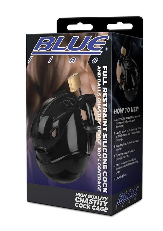 Full Restraint Silicone Cock and Balls 100% Coverage – free ship & gift!