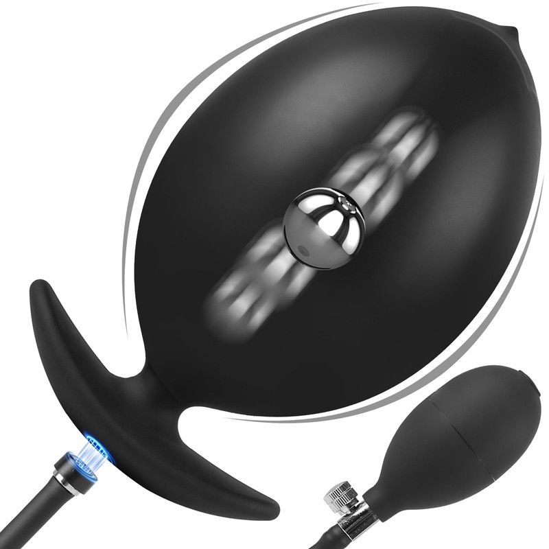 Magnetic Inflatable Butt Plug Large Butt Plug, Huge Buttplug Wearable Inflata…