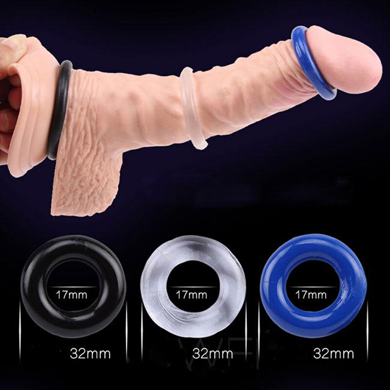3PCS Cock Ring Set Erection Soft Stretchy Penis Rings Silicone Sex Toys For Men gallery