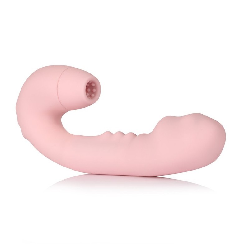Rechargeable Clitoral Air Sucking Stimulator Rotating Bead G spot Massager Dildo gallery