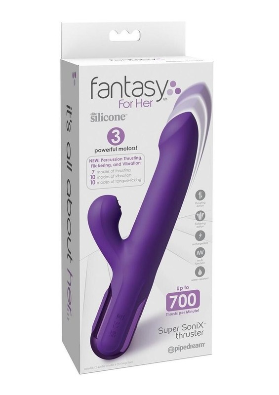 Pipedream Fantasy For Her Super SoniX Thruster Purple – Clitoral G-Spot Vibe