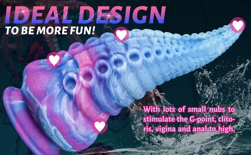 HUGE Tentacle Realistic Dildo Hands-Free Suction Cup Anal Dong Sex Toy for Women gallery