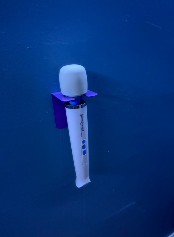 Hitachi Magic Wand Vibrator Wall Mount Bondage Latex