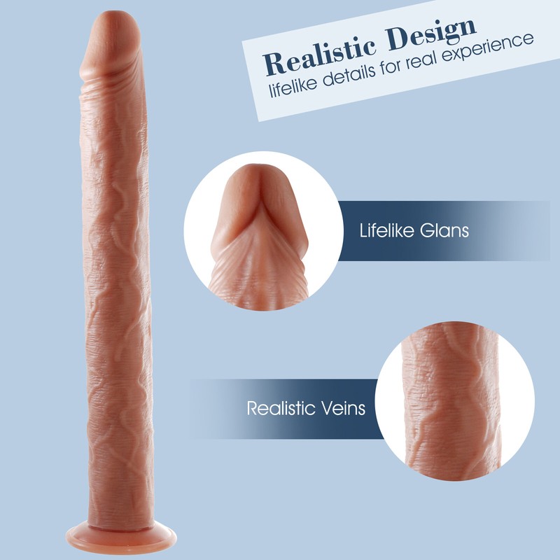 Super Long Silicone Dildo Butt Plug Suction Cup Anal G-Spot Sex Toys for Women gallery