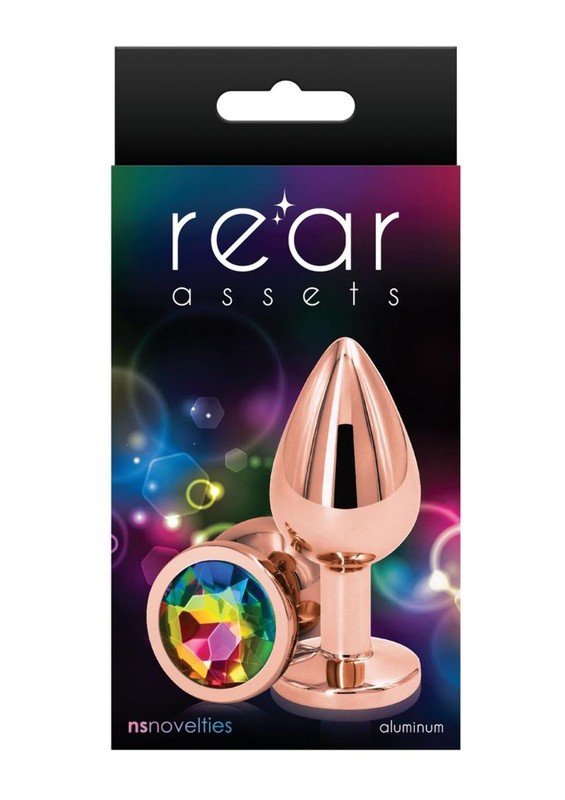 Rear Assets Rose Comfortable Gold Aluminum Anal Plug gallery