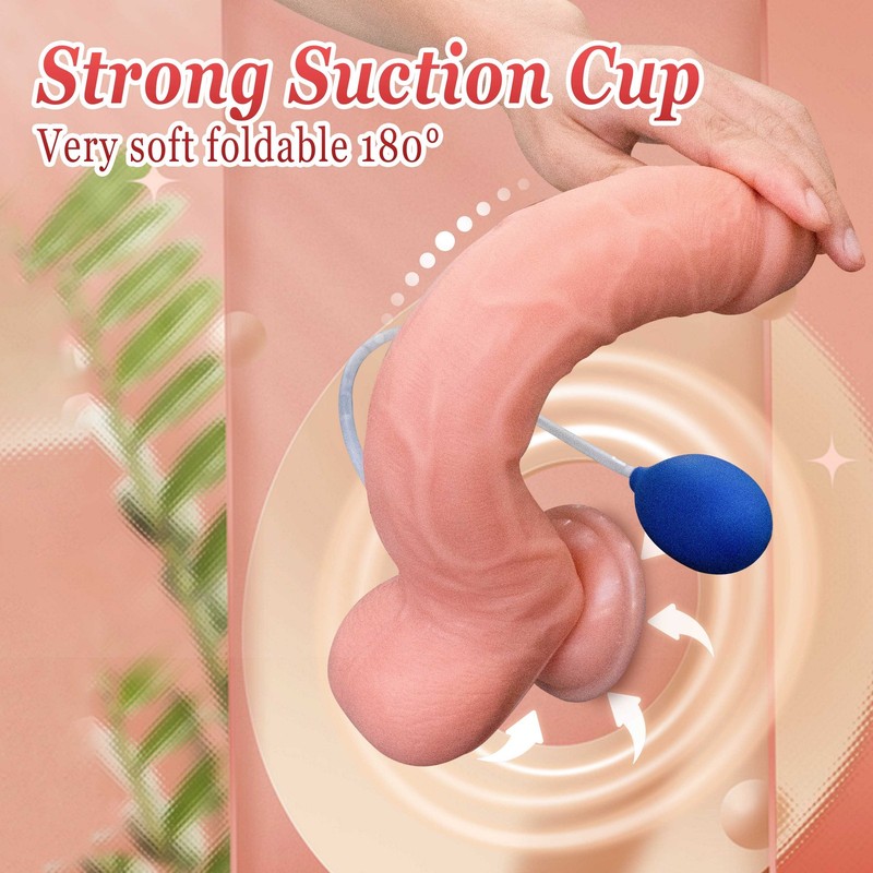 Realistic Spraying Water Suction Cup Prostate Massager G-spot Dildo Adult Toys