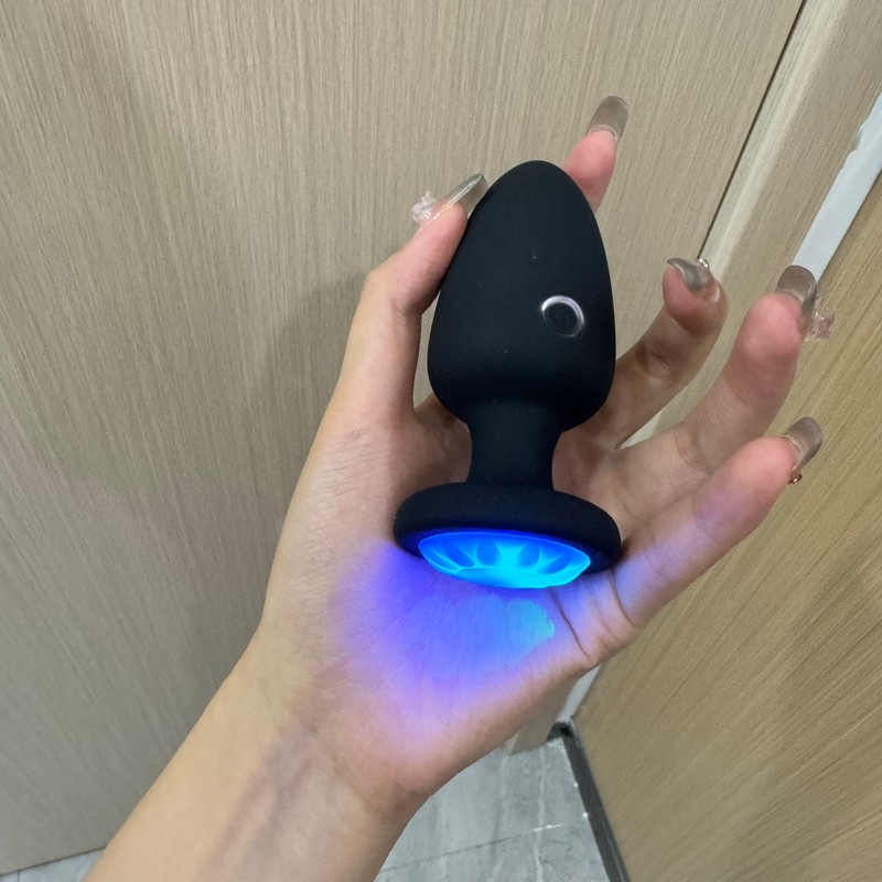 Silicone LED Light Up Anal Butt Plug Prostate G Spot Stimulator Vibrator Sex Toy gallery