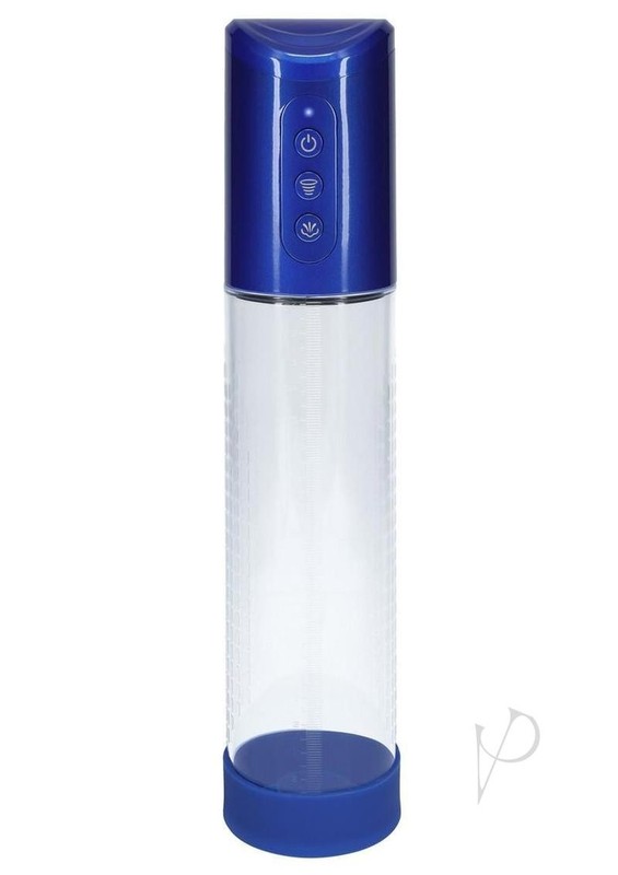 Pumped HyperPump 3 Function Automatic Rechargeable Penis Pump - Metallic Blue gallery