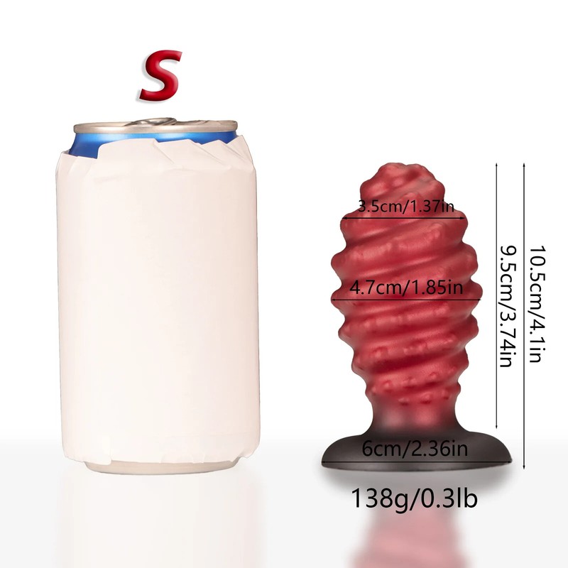 3 Size Silicone Anal Plug Dildo Butt Plug Dilatador Anal Xxl Spiral Buttplug Toy