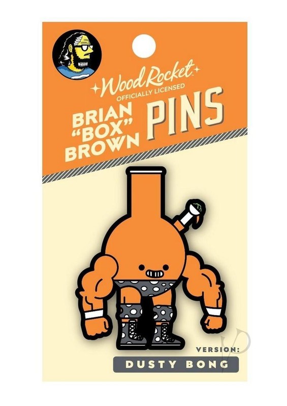 Box Brown Dusty Bong Enamel Pin – Multicolor