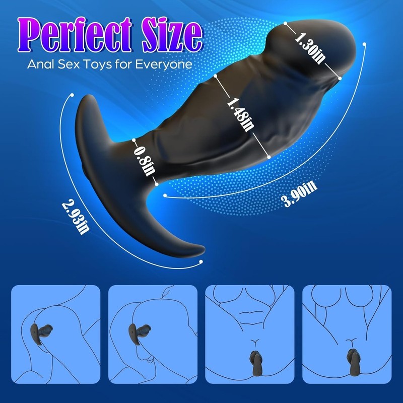 Compact Anal Plug with APP Control and 10 Vibration Levels for Discreet Pleasure gallery