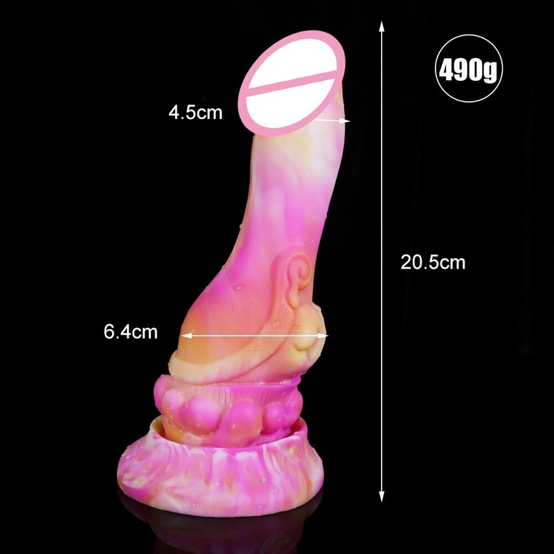Mixed Color Simulation Anal Dildo Large Head Masturbation Penis Dildo Sex Toys