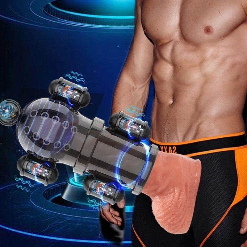 Male Vibrating Penis Head Massager =Masturbator Glans Vibrator Sex Toys for Men