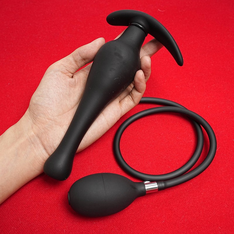 Huge-Inflatable-Anal-Toy-Bead-Butt-Plug-Dildo-Expander-Prostate-Massager Sex Toy gallery
