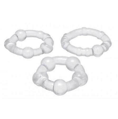 Trinity Vibes Performance Erection Rings Male Erection Enhancer Cock Ring Pack