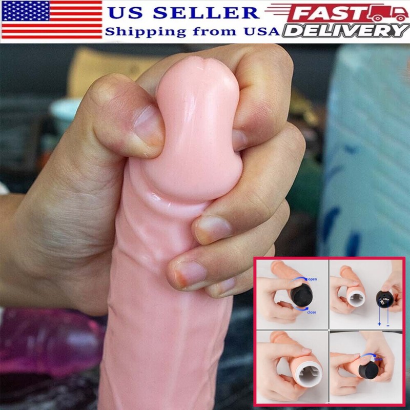 E-stim Vibrator Dildo Realistic Penis Anal Plug G-Spot Vaginal Massager Sex Toys