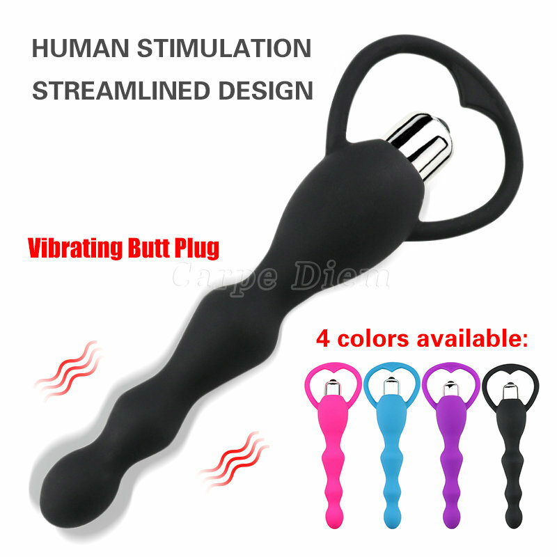 Anal Sex toys for Women Men Couples Vibrating-Butt-Plug-Bead Adult-Toys Massager gallery