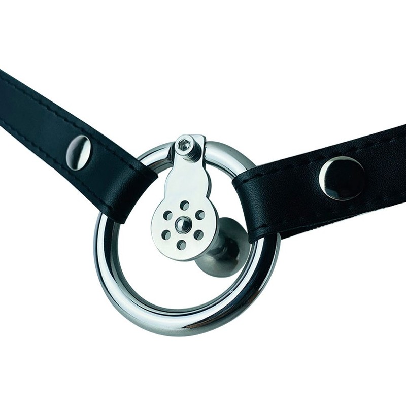 Male Chastity Cage With Leather Chastity Belt Locking Ring Penis Cage Device